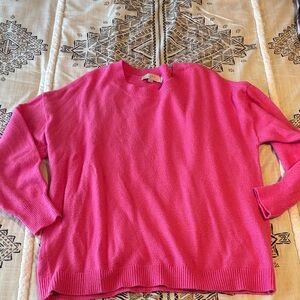💛2 for $15! LOFT Pink Crewneck Sweater